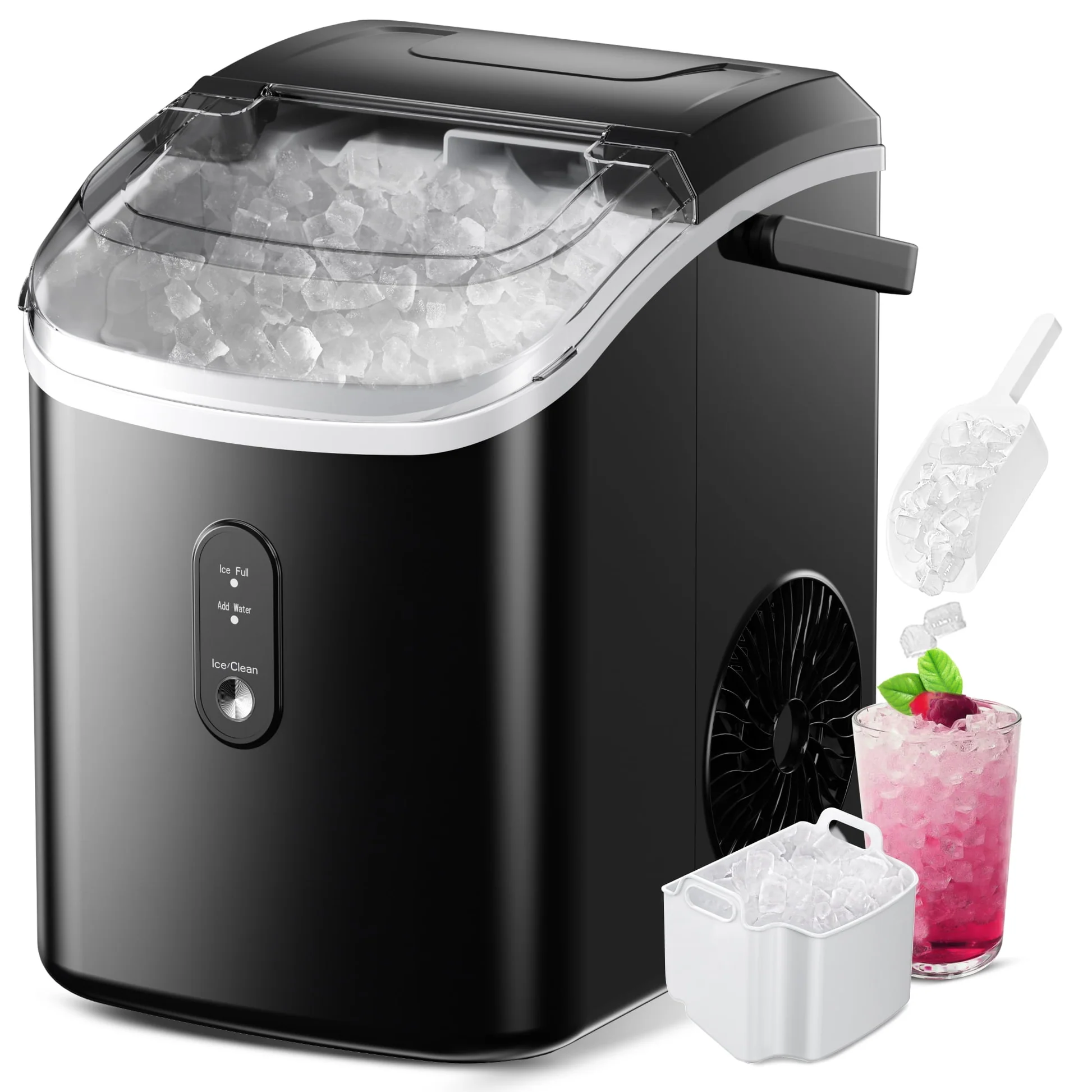 Portable ice maker for RV lifestyle on a countertop